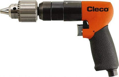 Cleco - 1/2" Keyed Chuck - Pistol Grip Handle, 1,200 RPM, 0.2 LPS, 25 CFM, 1.2 hp, 90 psi - Americas Tooling