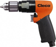 Cleco - 3/8" Keyed Chuck - Pistol Grip Handle, 600 RPM, 0.16 LPS, 20 CFM, 0.7 hp, 90 psi - Americas Tooling