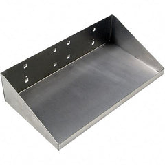 Triton - Stainless Steel Pegboard Shelf - For Use with Stainless Steel Square Hole LocBoards Pegboards - Americas Tooling