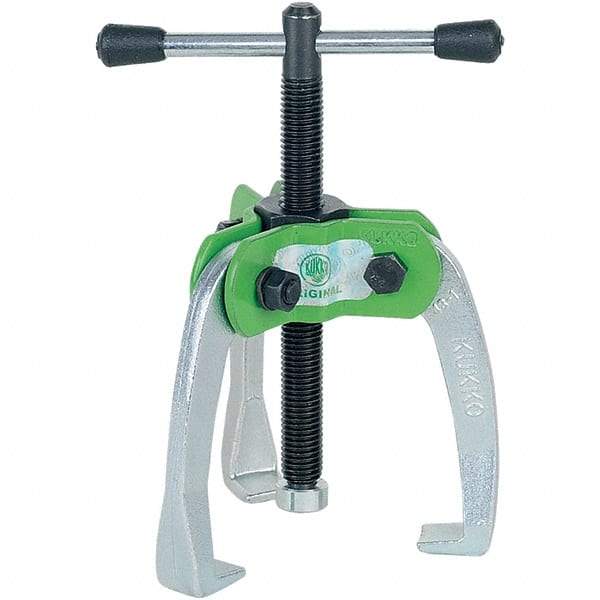 KUKKO - 3 Jaw, 1/4" to 2-3/8" Spread, 1-1/2 Ton Capacity, Jaw Puller - 2" Reach, For Bearings, Gears, Discs - Americas Tooling