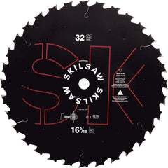 Skilsaw - 8-1/4" Diam, 5/8" Arbor Hole Diam, 24 Tooth Wet & Dry Cut Saw Blade - Carbide-Tipped, Cutoff Action, Diamond Arbor - Americas Tooling