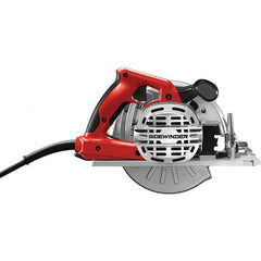 Skilsaw - 15 Amps, 7-1/4" Blade Diam, 5,300 RPM, Electric Circular Saw - 120 Volts, 10' Cord Length, 5/8" Arbor Hole, Left Blade - Americas Tooling