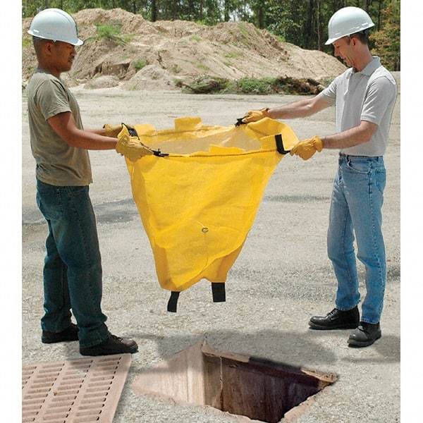 UltraTech - 4' Long x 2' Wide, Polypropylene Drain Guard - Yellow, Use for Stormwater/Construction Compliance - Americas Tooling