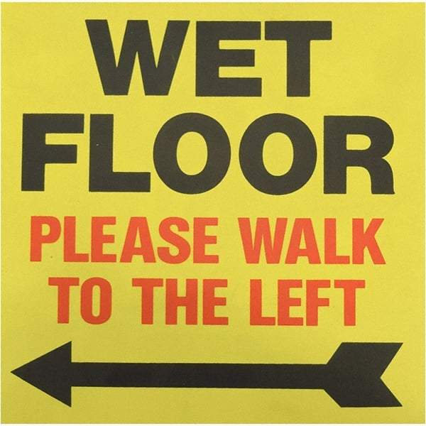 PRO-SAFE - Cone & A Frame Floor Signs Shape: Square Type: Restroom, Janitorial & Housekeeping - Americas Tooling