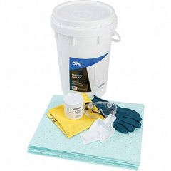 Brady SPC Sorbents - 9 Gal Capacity Hazardous Materials Spill Kit - 6.5 Gal Polyethylene Bucket - Americas Tooling