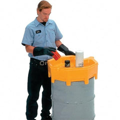 UltraTech - 9" High x 28" Diam, Polyethylene, Funnel - 5 Gal Drum/Pail Capacity - Americas Tooling