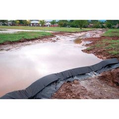 UltraTech - 6" Long x 6" High x 6" Wide Silt Dike Staples - Silver High Density Polyethylene, For Stormwater - Americas Tooling