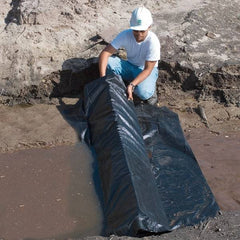 UltraTech - 84" Long x 10-1/2" High x 67" Wide Silt Dike - Black Urethane Foam/Geotextile, For Stormwater - Americas Tooling