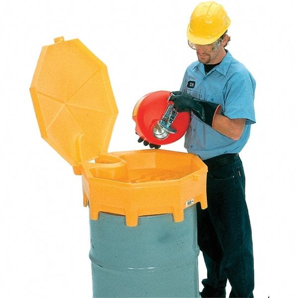 UltraTech - 7" High x 29" Diam, Polyethylene, Manual Closing Funnel Cover - Americas Tooling