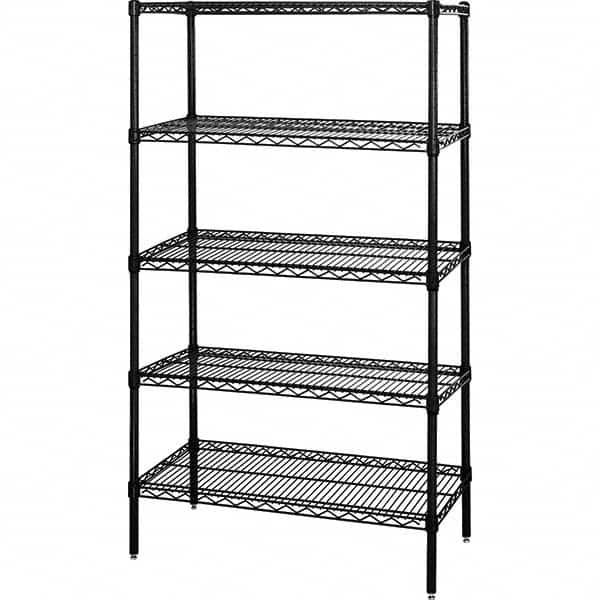 Quantum Storage - 5 Shelf Wire Shelving Add-On Unit - 36" Wide x 60" Deep x 54" High, - Americas Tooling