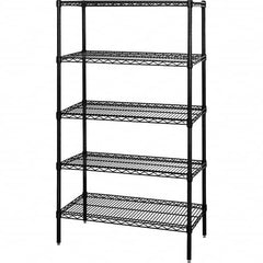 Quantum Storage - 5 Shelf Wire Shelving Add-On Unit - 36" Wide x 60" Deep x 54" High, - Americas Tooling