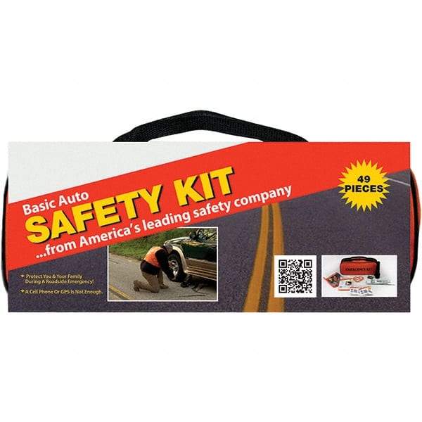 PRO-SAFE - Highway Safety Kits Type: Emergency Roadside Kit Number of Pieces: 49 - Americas Tooling