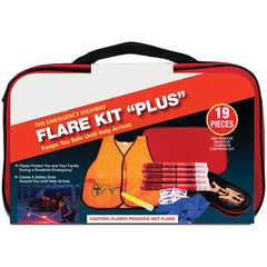 PRO-SAFE - Highway Safety Kits Type: Emergency Roadside Kit Number of Pieces: 19 - Americas Tooling