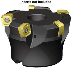 Kennametal - 9 Inserts, 3" Cutter Diam, 0.098" Max Depth of Cut, Indexable High-Feed Face Mill - 1" Arbor Hole Diam, 1.968" High, 7793VXO12 Toolholder, XO..1205.. Inserts, Series 7793 - Americas Tooling