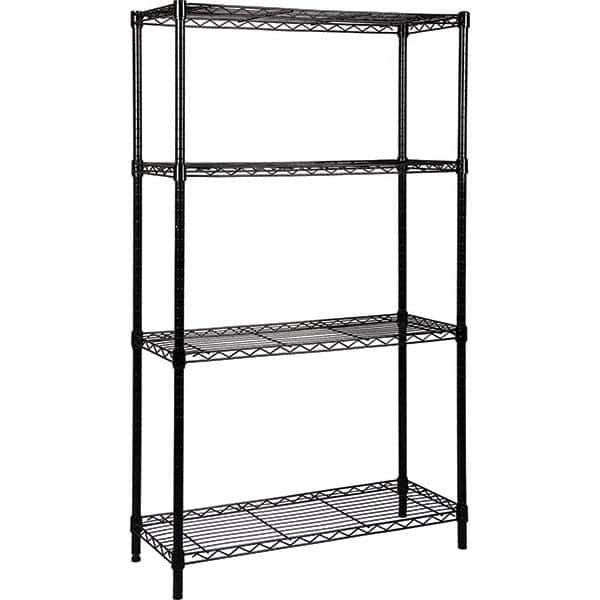 Quantum Storage - 4 Shelf Wire Shelving - Starter Unit - 18" Wide x 72" Deep x 54" High, - Americas Tooling