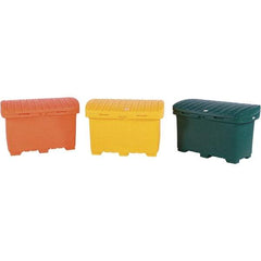 UltraTech - 15 Cu Ft, 350 Lb Load Capacity Green Polyethylene Tote Container - 48" Long x 31" Wide x 41.8" High, Lid Included - Americas Tooling