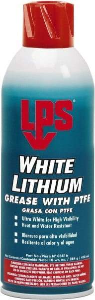 LPS - 10 oz Aerosol Lithium General Purpose Grease - White, 290°F Max Temp, NLGIG 2, - Americas Tooling