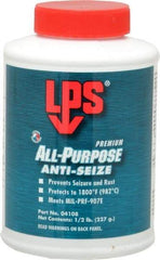 LPS - 0.5 Lb Can General Purpose Anti-Seize Lubricant - Molybdenum Disulfide, -65 to 1,800°F, Blue/Gray, Water Resistant - Americas Tooling