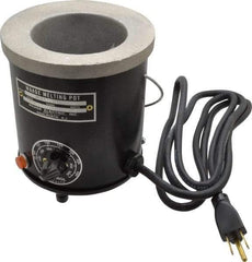 WAAGE - 1 Pint, 3" Deep, 150 to 450°F, Dip Coat Pot - 3-1/2" ID, 115 Volts, 400 Watts - Americas Tooling