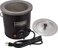 WAAGE - 2 Qt, 5" Deep, 150 to 450°F, Dip Coat Pot - 5-1/2" ID, 115 Volts, 600 Watts - Americas Tooling