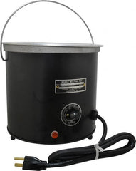 WAAGE - 1 Gal, 5-1/2" Deep, 150 to 450°F, Dip Coat Pot - 8" ID, 115 Volts, 1000 Watts - Americas Tooling