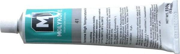 Dow Corning - 5.3 oz Tube Lithium High Temperature Grease - Black, High Temperature, 550°F Max Temp, NLGIG 2, - Americas Tooling