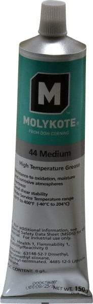 Dow Corning - 5.3 oz Tube Lithium High Temperature Grease - White, High Temperature, 400°F Max Temp, NLGIG 2, - Americas Tooling