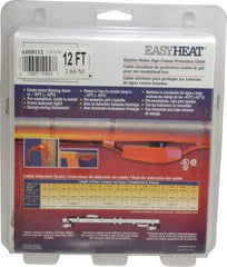 EasyHeat - 12' Long, Preassembled, Fixed Length, Fixed Wattage, Protection Heat Cable - 120 Input Volts, 84 Watts - Americas Tooling