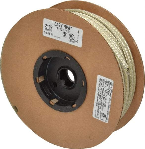 EasyHeat - 100' Long, 120 Input Volt, Easy Heat Self Regulating Residential Heat Protection Cable - 3 Watt - Americas Tooling