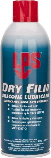 LPS - 16 oz Aerosol Dry Film/Silicone Lubricant - Clear, 500°F Max - Americas Tooling