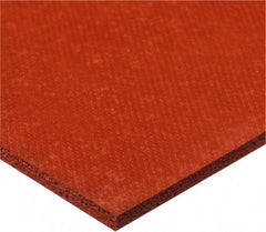 Value Collection - 12" Long, 12" Wide, Silicone Foam Rubber Foam Sheet - 50 to 70 Durometer, Red, -100 to 500°F, 90 psi Tensile Strength, Adhesive Backing - Americas Tooling