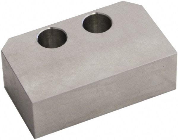 5th Axis - 3" Wide x 1" High x 1.2" Thick, Flat/No Step Vise Jaw - Soft, Aluminum, Manual Jaw, Compatible with V75100 Vises - Americas Tooling