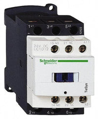 Schneider Electric - 3 Pole, 48 Coil VAC at 50/60 Hz, 12 Amp at 440 VAC and 25 Amp at 440 VAC, Nonreversible IEC Contactor - 1 Phase hp: 1 at 115 VAC, 2 at 230/240 VAC, 3 Phase hp: 10 at 575/600 VAC, 3 at 200/208 VAC, 3 at 230/240 VAC, 7.5 at 460/480 VAC - Americas Tooling