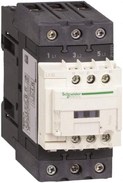 Schneider Electric - 3 Pole, 220 Coil VAC at 50/60 Hz, 50 Amp at 440 VAC, Nonreversible IEC Contactor - Bureau Veritas, CCC, CSA, CSA C22.2 No. 14, DNV, EN/IEC 60947-4-1, EN/IEC 60947-5-1, GL, GOST, LROS, RINA, RoHS Compliant, UL 508, UL Listed - Americas Tooling