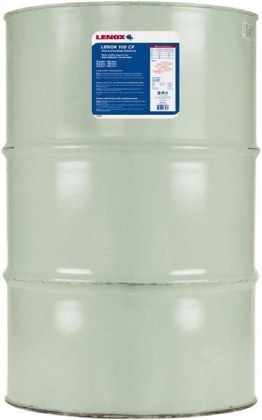 Lenox - CF 100, 55 Gal Drum Cutting & Sawing Fluid - Water Soluble, For Drilling, Grinding, Milling, Tapping - Americas Tooling