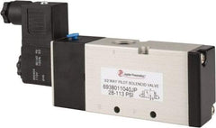 PRO-SOURCE - 3/8", 3/2 Way Single Stacking Solenoid Valve - 110 VAC, 1.38 CV Rate, 2.81" High x 6.22" Long - Americas Tooling