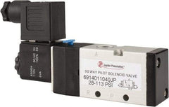 PRO-SOURCE - 1/4", 3/2 Way Single Stacking Solenoid Valve - 110 VAC, 0.98 CV Rate, 2.6" High x 5.12" Long - Americas Tooling