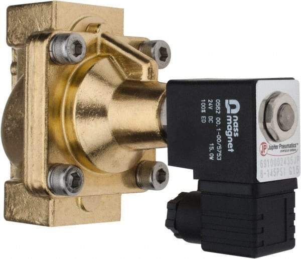 PRO-SOURCE - 1", 2/2 Way Steam Series Stacking Solenoid Valve - 24 VDC, 12 CV Rate, 4.98" High x 3.94" Long - Americas Tooling