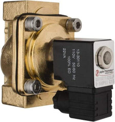 PRO-SOURCE - 1", 2/2 Way Stacking Solenoid Valve - 110 VAC, 11.92 CV Rate, 4.74" High x 3.78" Long - Americas Tooling