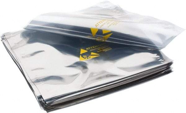 Value Collection - 8" Long x 8" Wide, 3 mil Thick, Clear Metalized Static Shield Bag - Metal-In - Americas Tooling