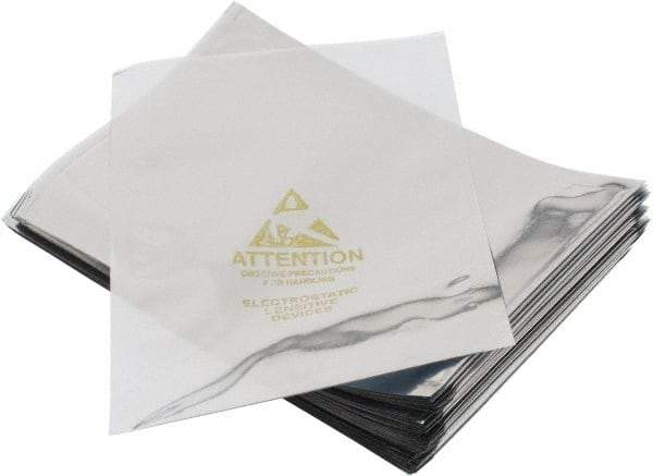 Value Collection - 8" Long x 5" Wide, 3 mil Thick, Clear Metalized Static Shield Bag - Metal-In - Americas Tooling