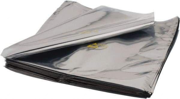 Value Collection - 18" Long x 18" Wide, 3 mil Thick, Clear Metalized Static Shield Bag - Metal-In - Americas Tooling