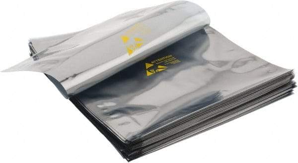 Value Collection - 12" Long x 10" Wide, 3 mil Thick, Clear Metalized Static Shield Bag - Metal-In - Americas Tooling