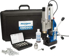 Hougen - 2" Travel, Portable Magnetic Drill Press - 250 & 450 RPM, 9 Amps, 1.5 hp, 1035 Watts - Americas Tooling