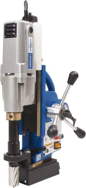 Hougen - 2" Travel, Portable Magnetic Drill Press - 250 & 450 RPM, 9 Amps, 1.5 hp, 1035 Watts - Americas Tooling