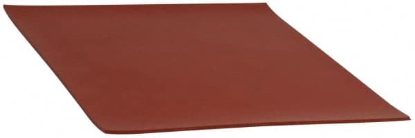 Made in USA - 12" Long, 12" Wide, Silicone Rubber Foam Sheet - 35 to 45 Durometer, Red, -60 to 500°F, 650 psi Tensile Strength, Stock Length - Americas Tooling