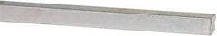 Made in USA - 12" Long x 3/16" High x 3/16" Wide, Zinc-Plated Oversized Key Stock - C1018 Steel - Americas Tooling