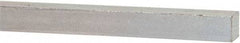 Made in USA - 12" Long x 3/8" High x 3/8" Wide, Zinc-Plated Oversized Key Stock - C1018 Steel - Americas Tooling