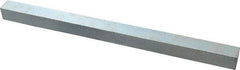 Made in USA - 12" Long x 3/4" High x 3/4" Wide, Zinc-Plated Oversized Key Stock - C1018 Steel - Americas Tooling