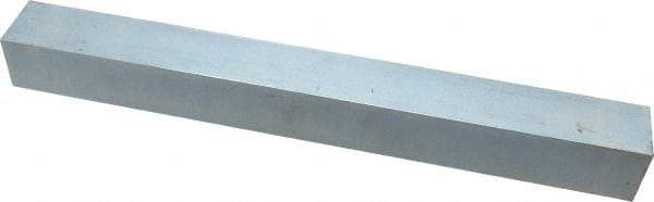 Made in USA - 12" Long x 1-1/4" High x 1-1/4" Wide, Zinc-Plated Oversized Key Stock - C1018 Steel - Americas Tooling